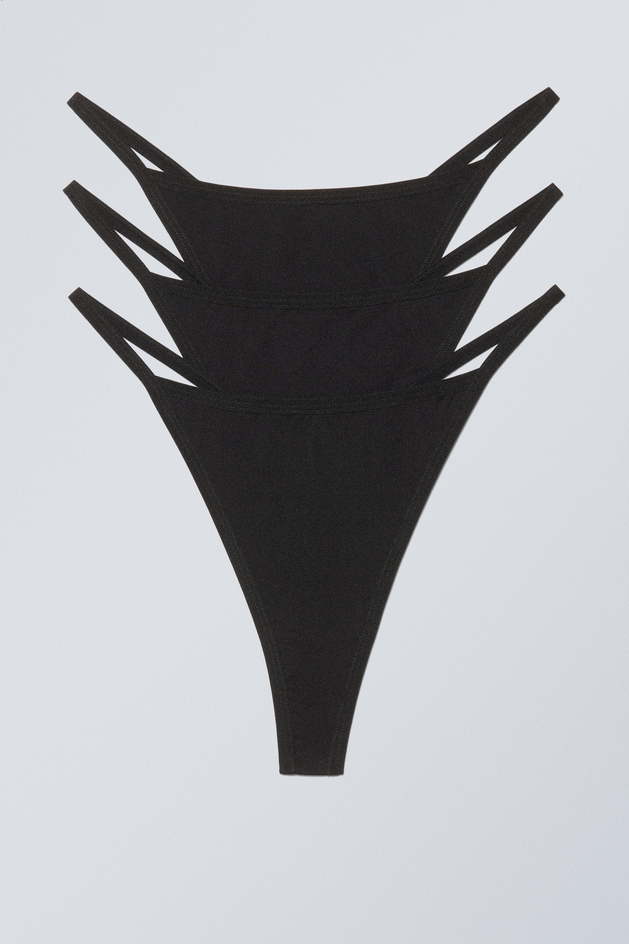 Svart - 3-pack Soul Tanga thong - 0