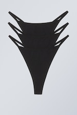 Svart - 3-pack Soul Tanga thong - 0