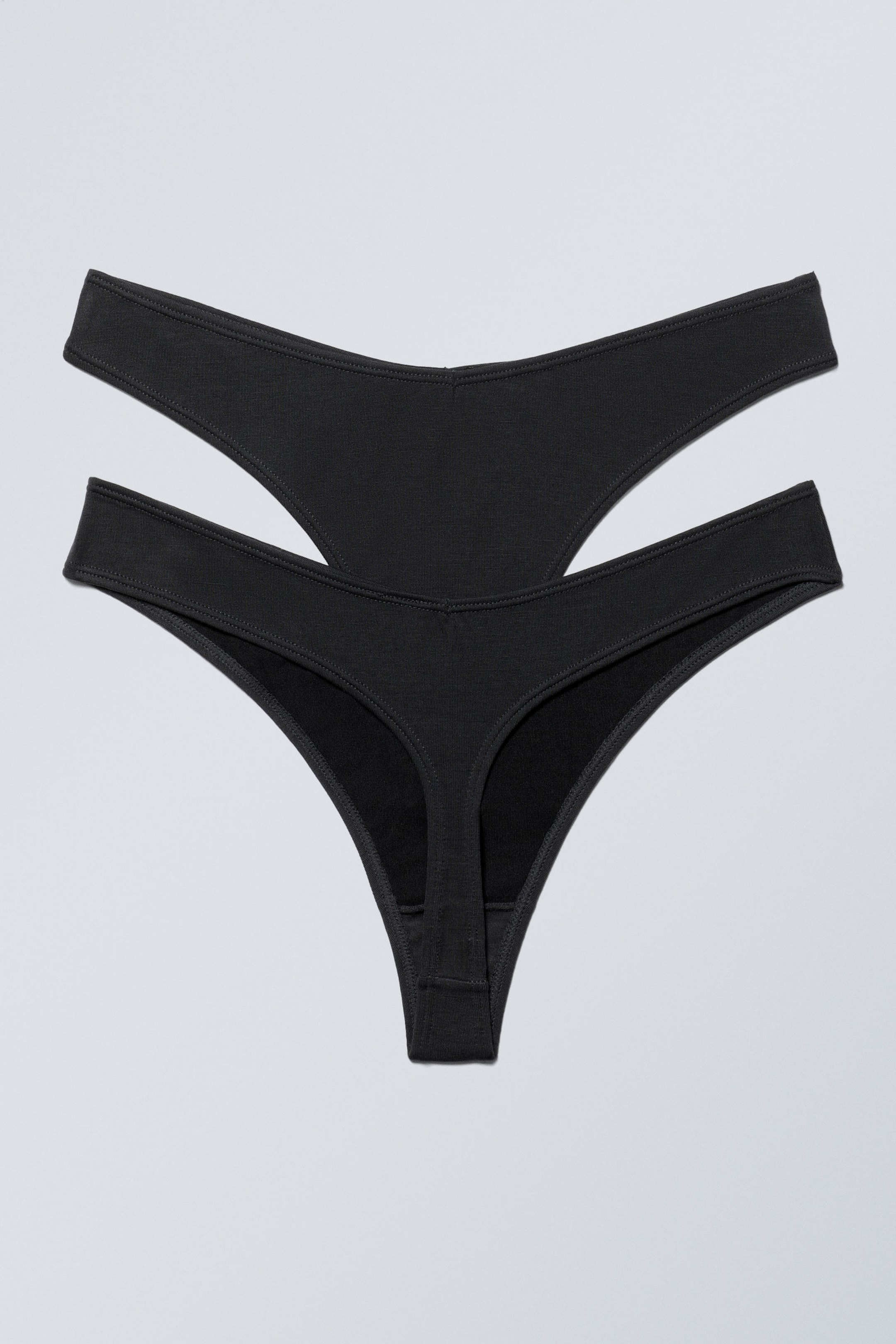 #272628 - 2-pack Low Waist Modal Thongs - 2