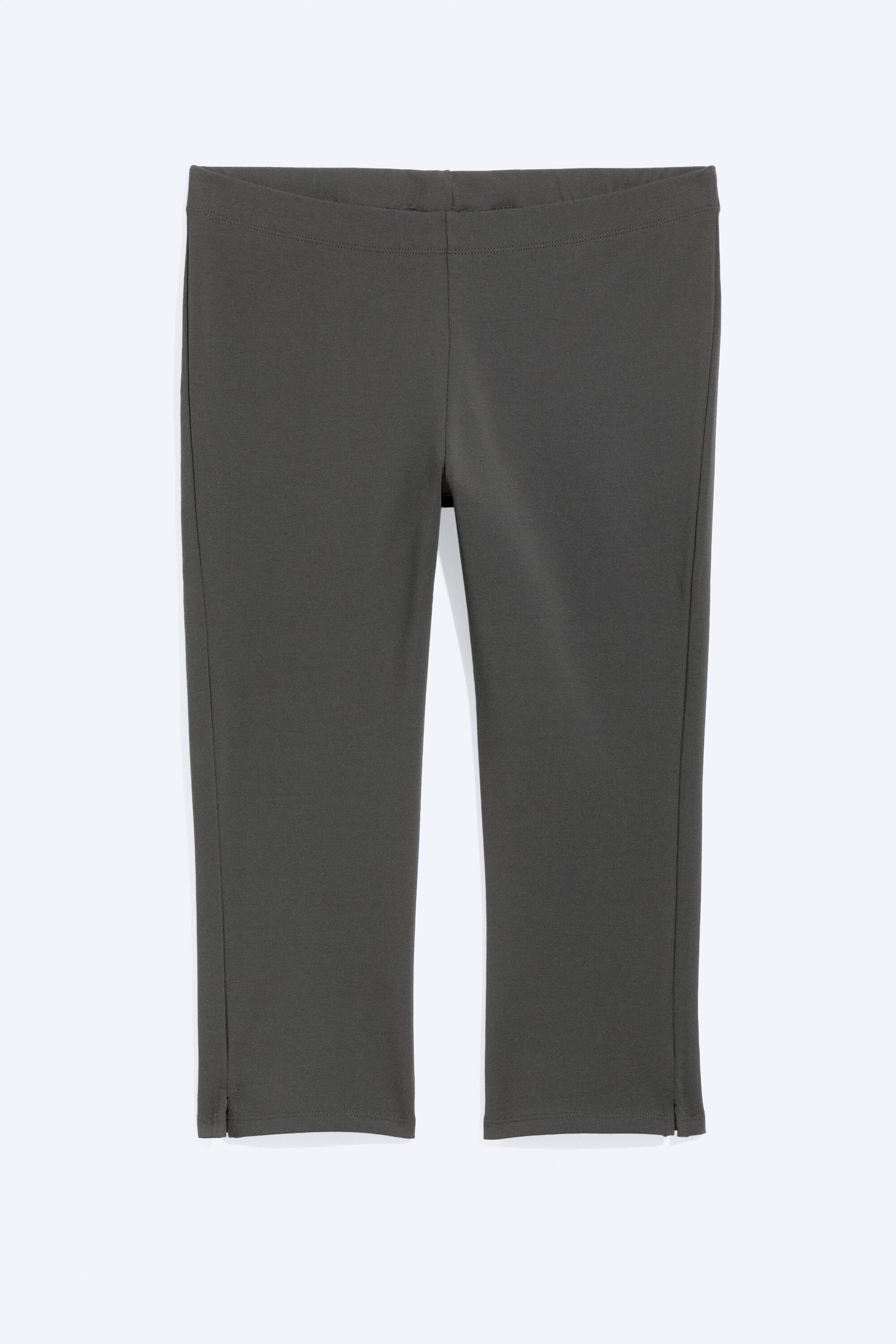 Mörkgrå - Mid waist capribyxor - 4