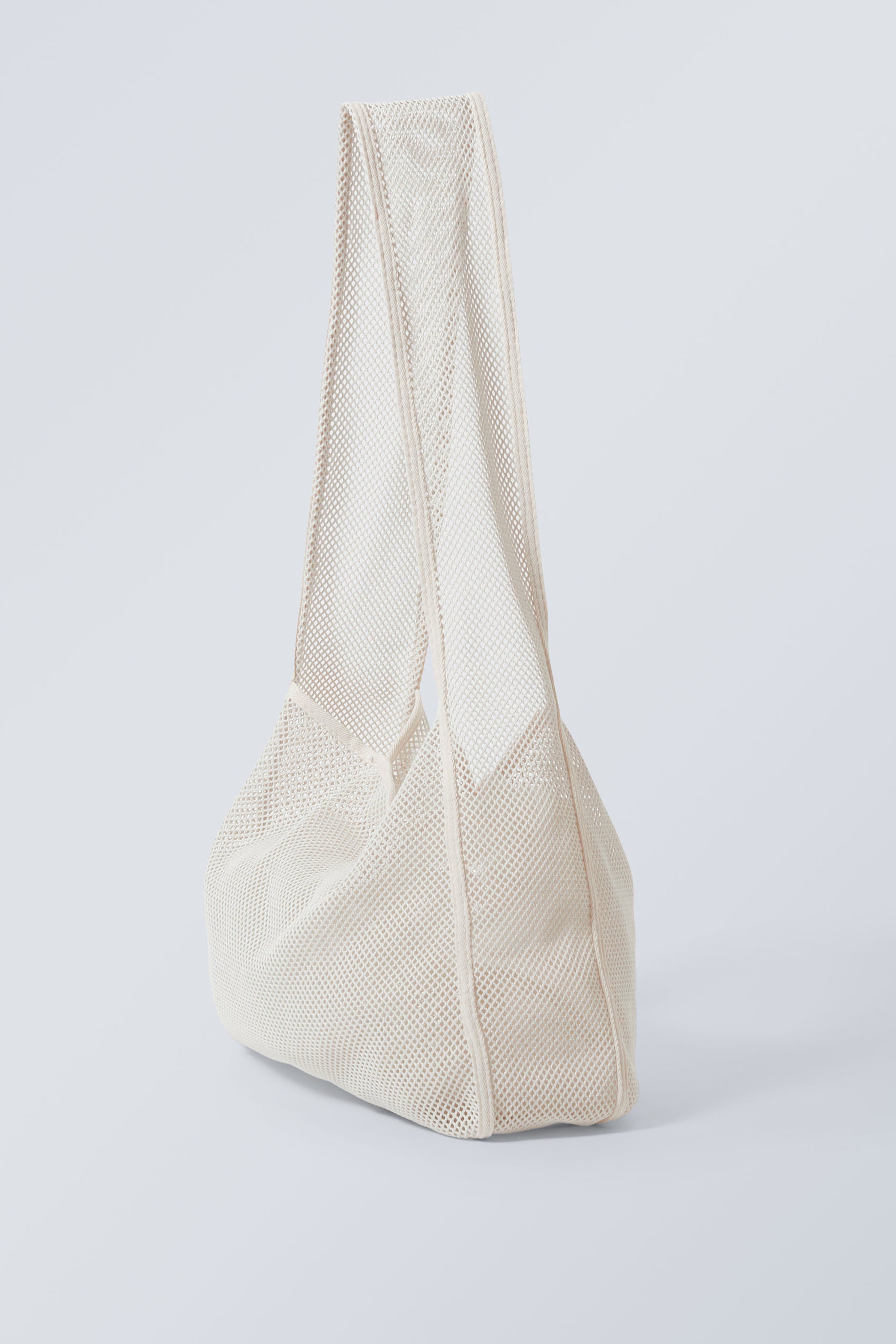 Staubiges Weiß - Netz-Umhängetasche - 1