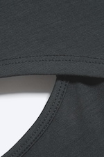 Gris foncé - Top boléro deux pièces à superpositions - 1