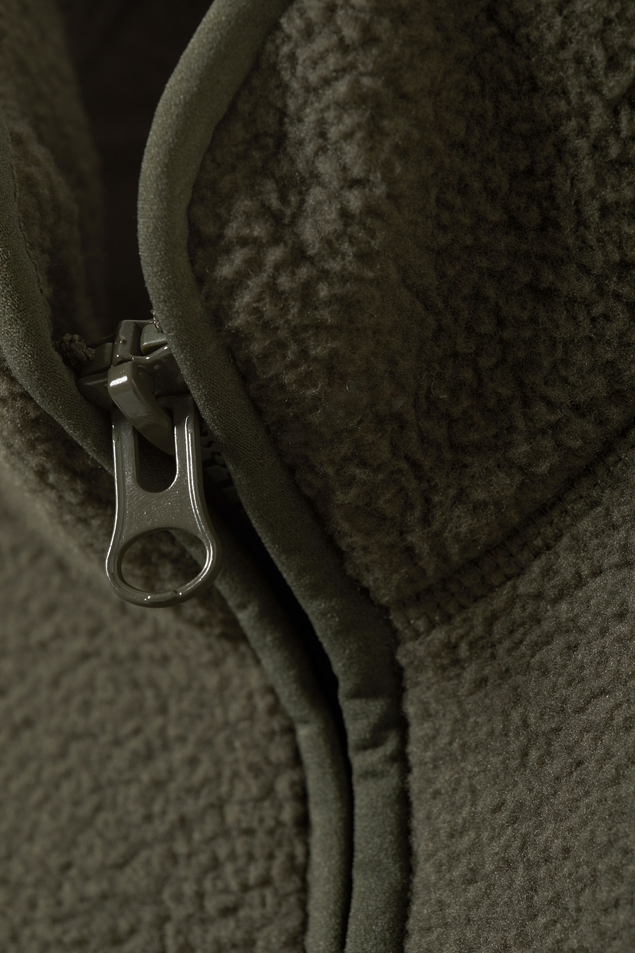 View larger image: Oversized Half-Zip Fleece Sweatshirt - Dark Khaki Green - Ladies | H&M GB 2