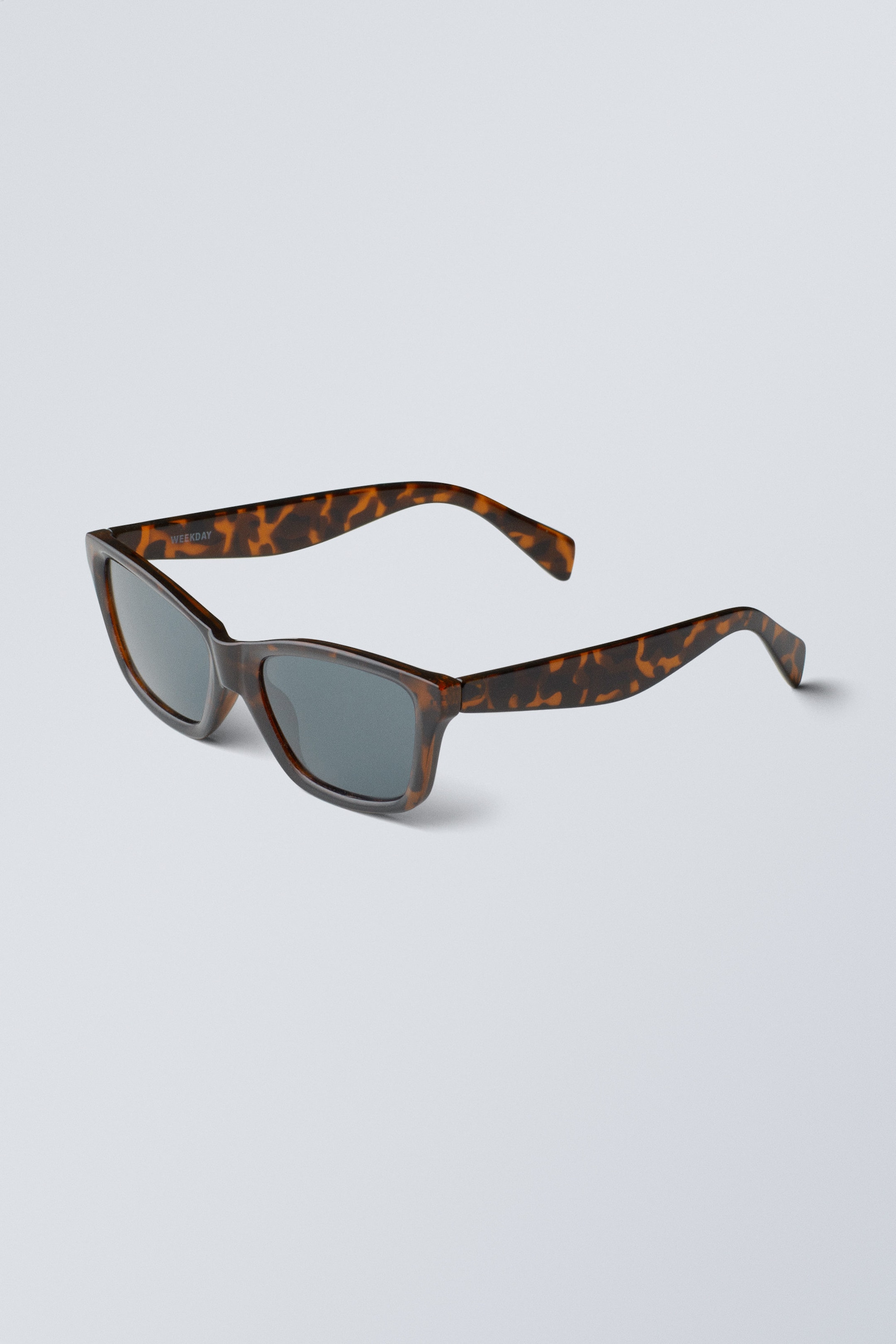 Skilpaddemønster - Mørke linser - Bold Rectangular Sunglasses - 2