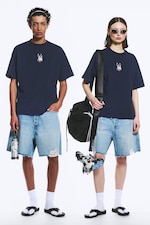 Dark Blue - TOFFS Loose Boxy Football T-Shirt - 0