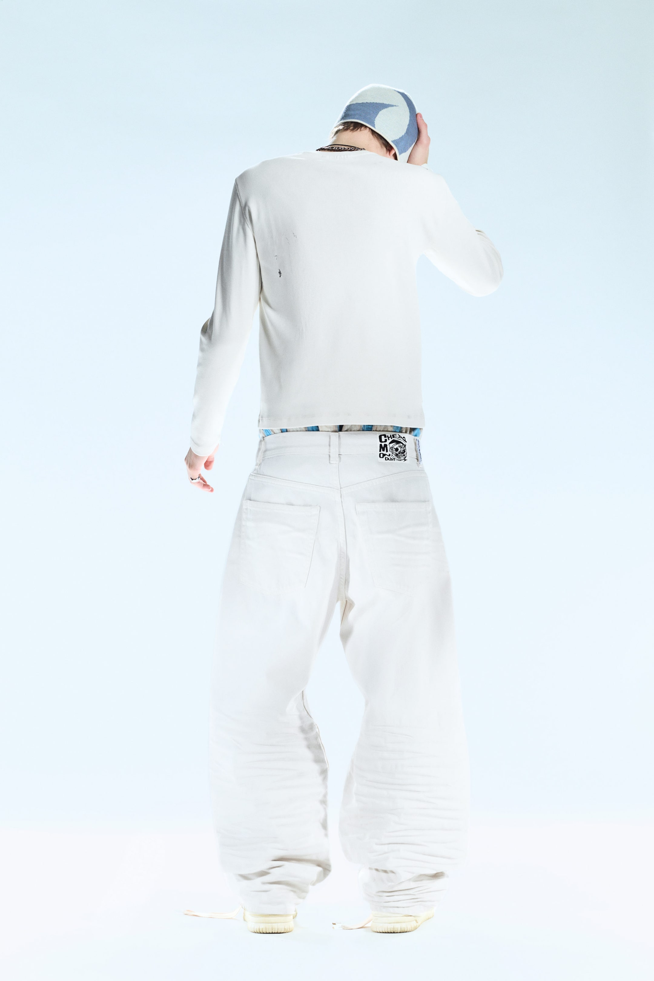Creased White - Weiß - Looser – Weite Jeans mit normaler Taille - 3
