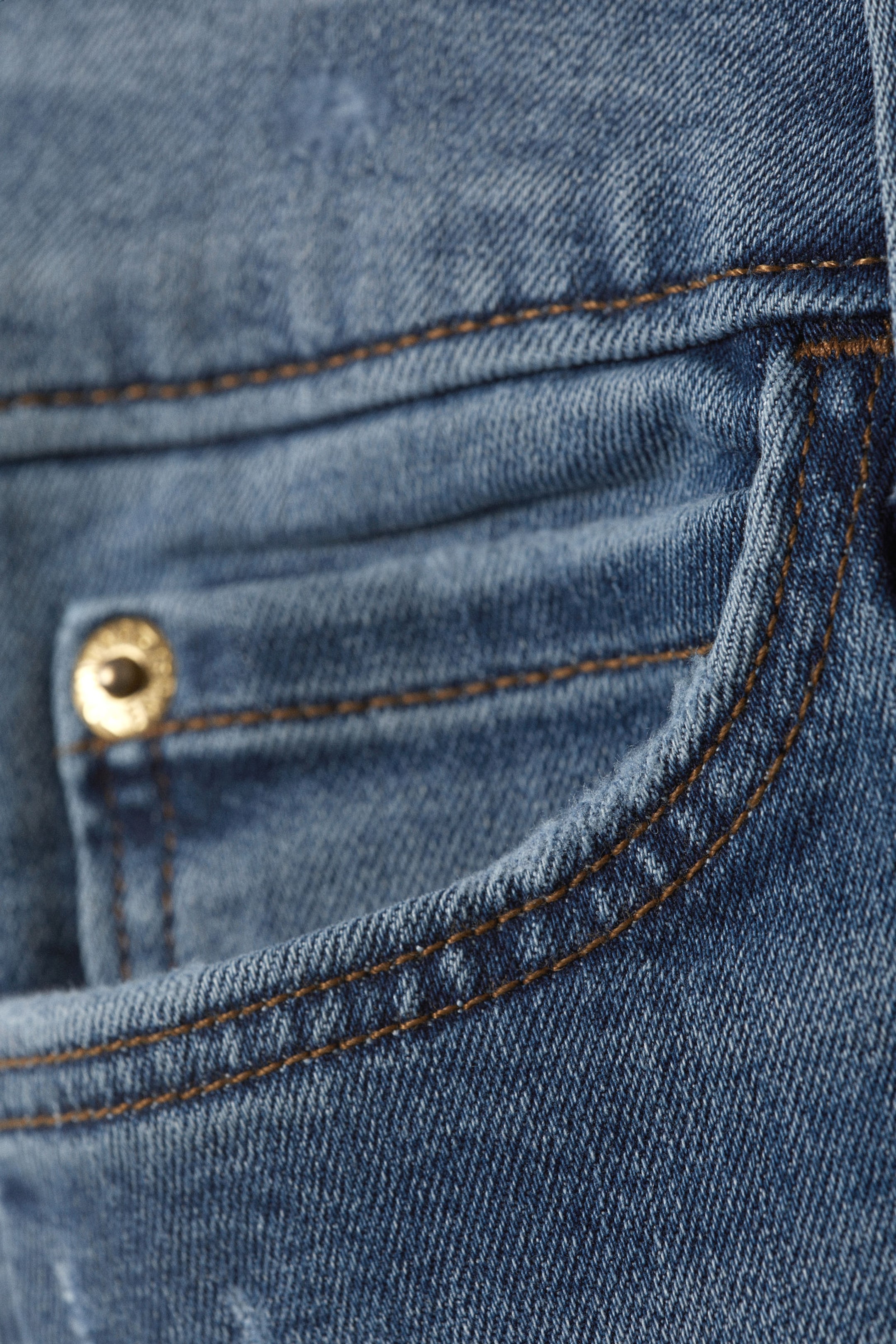 Kite Blå - Mellanblå - Flare Low Waist Flared Skinny Jeans - 5