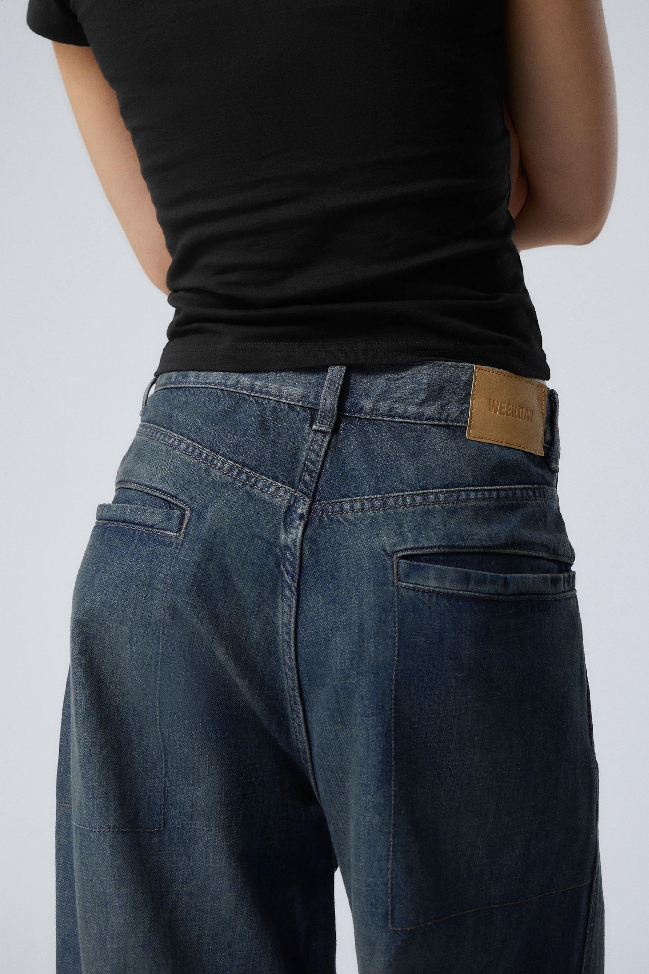 Lake Blue - Medium Blue - Astro Loose Baggy Shape Jeans - 11
