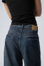 Lake Blue - Medium Blue - Astro Loose Baggy Shape Jeans - 11