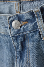 Dimblå - Rail Mid Waist Loose Wide Jeans - 1