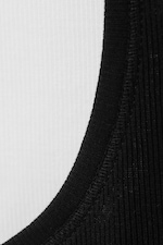 Black White - 2-pack Pure Crop Tank Top - 1