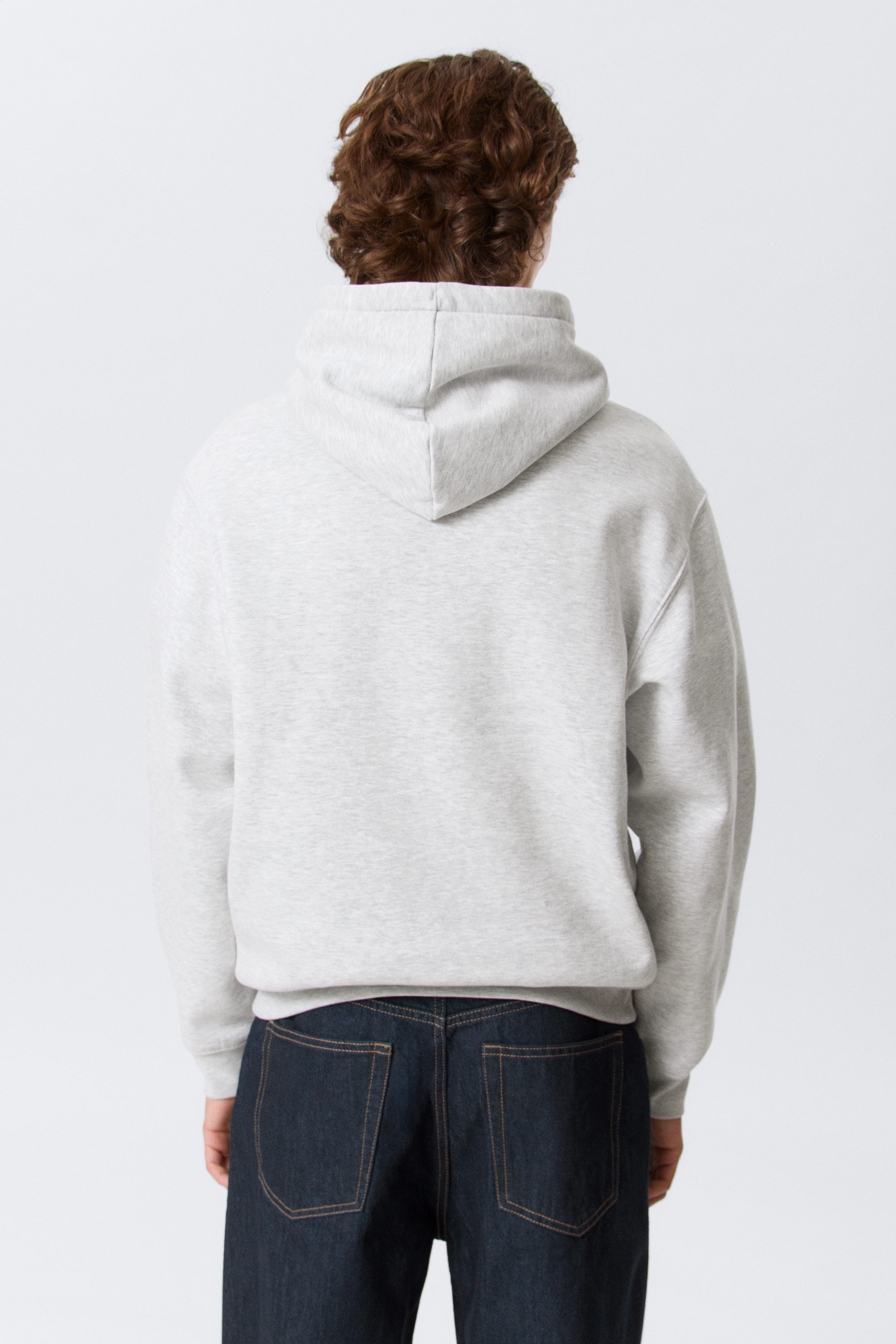 Grey Melange - Classic Hoodie - 5
