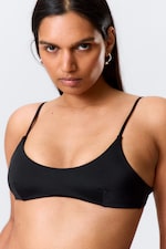 Schwarz - Träger-Bikinioberteil - 1