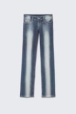 Blue Spray - Sleezie Low Waist Skinny Straight Jeans - 0
