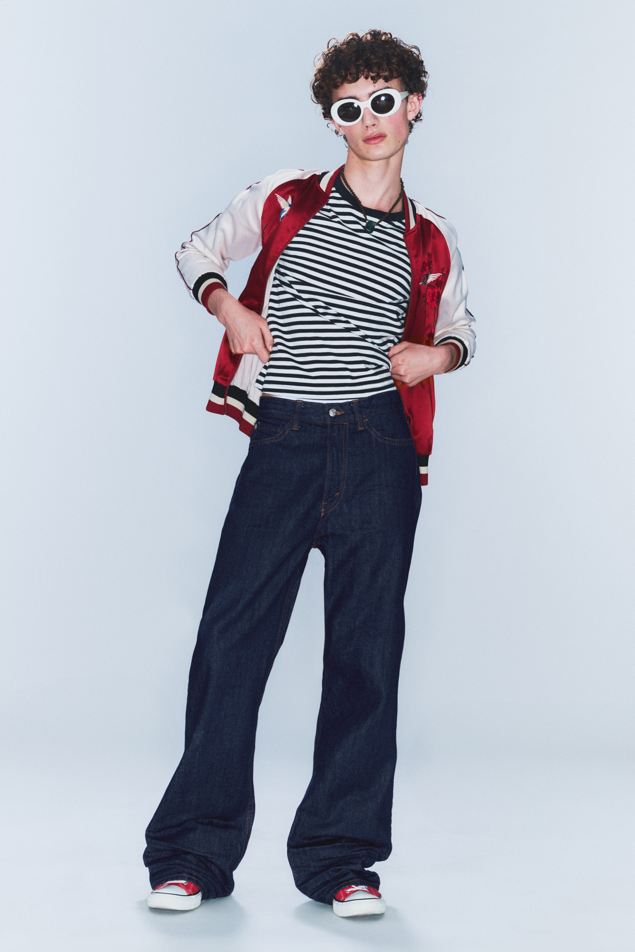 Blue Rinse - Dark Blue - Boo Bootleg Low Waist Regular Bootcut Jeans - 1