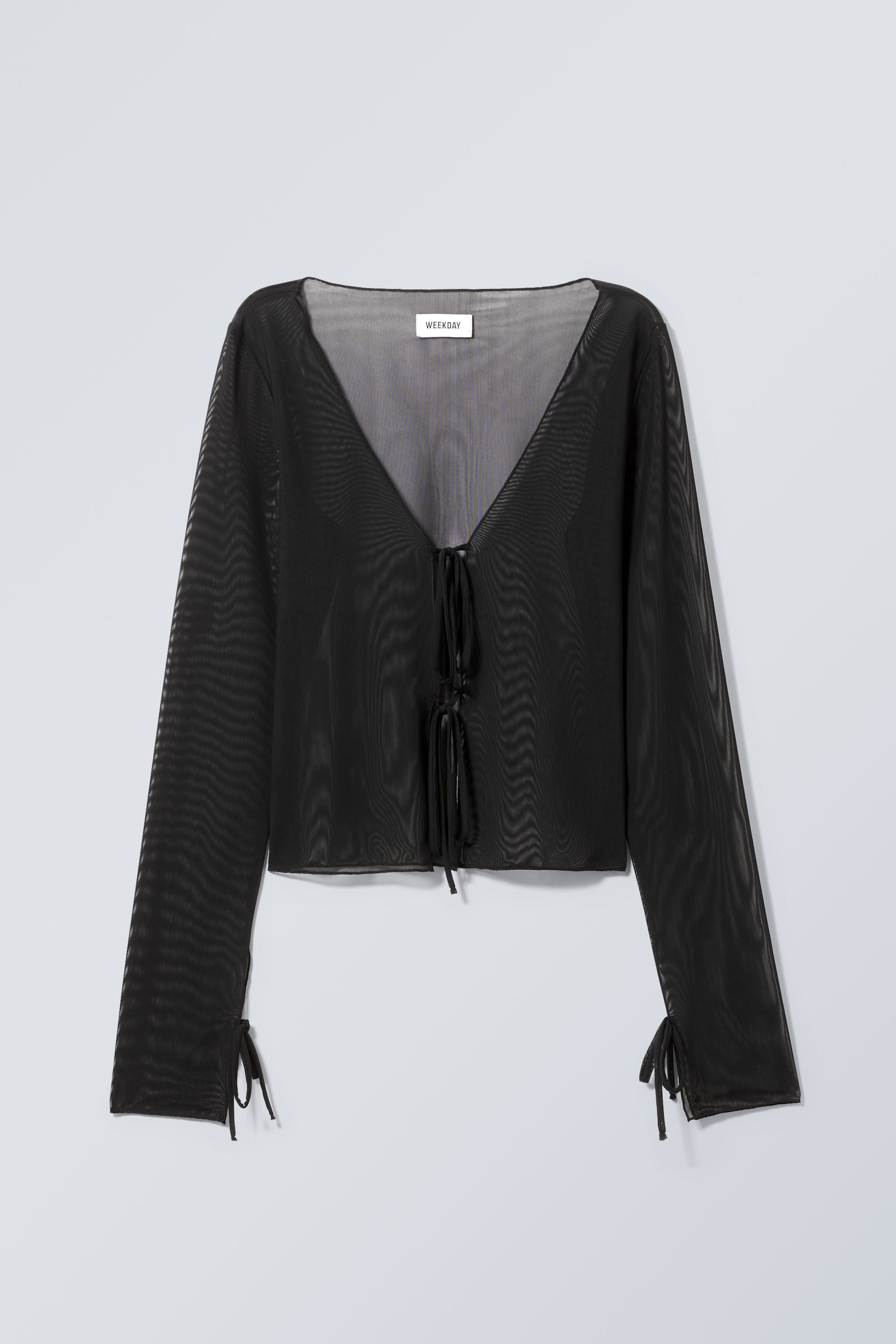 Black - Asta Tie Long Sleeve - 0