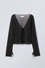 Black - Asta Tie Long Sleeve - 0