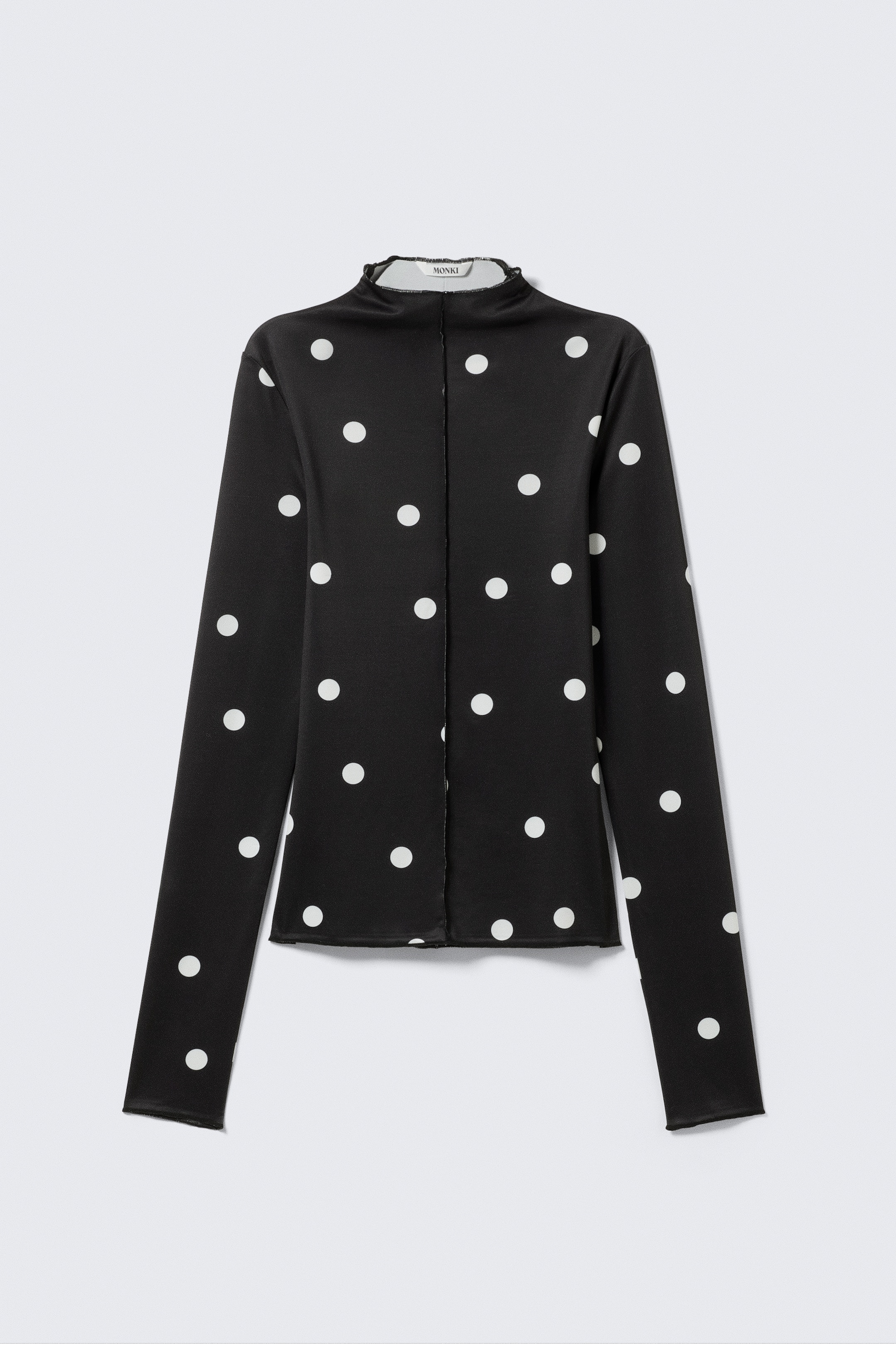 Zobrazit větší obrázek: Slim Fit Long-Sleeved Mock-Neck Top - Černá - ŽENY | H&M CZ 4