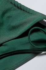 Dark Green Shimmer - Breeze String Bikini Bottoms - 1