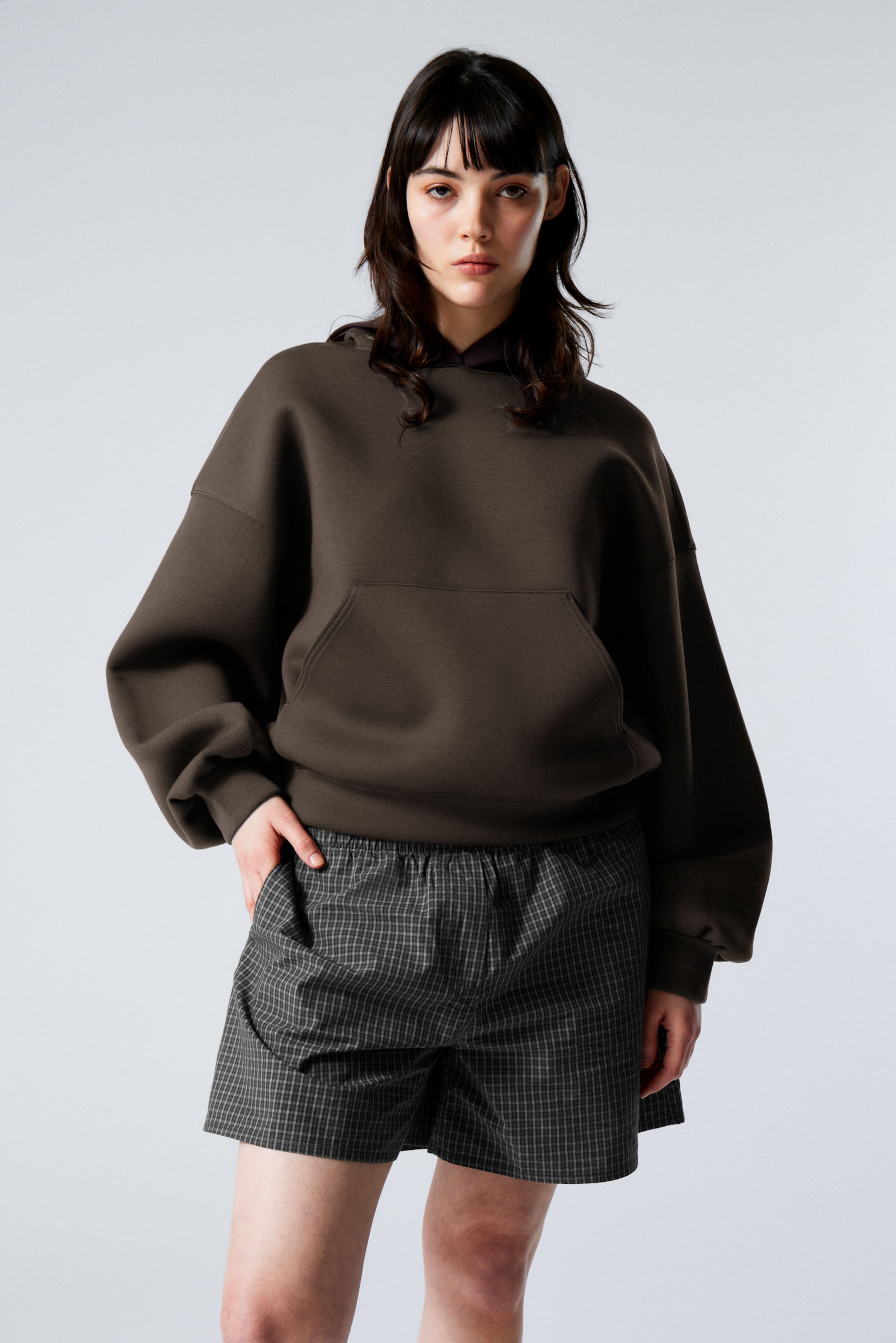 #444240 - Scuba-Hoodie mit Oversize-Passform - 1