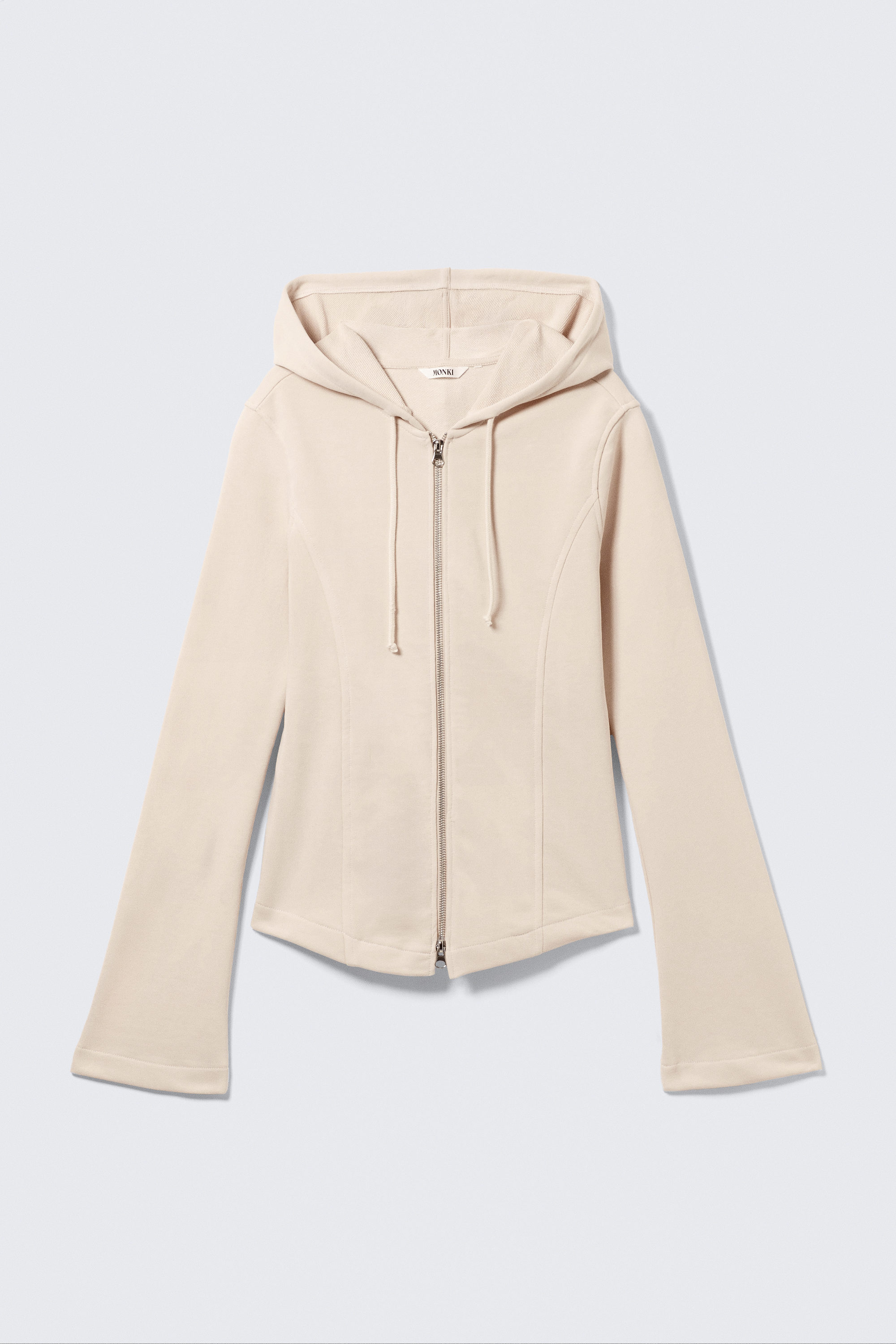 Dusty Cream - FITTED ZIP HOODIE - 3
