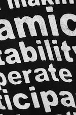 Black - Team Building - Relaxed Graphic Printed T-shirt - 5