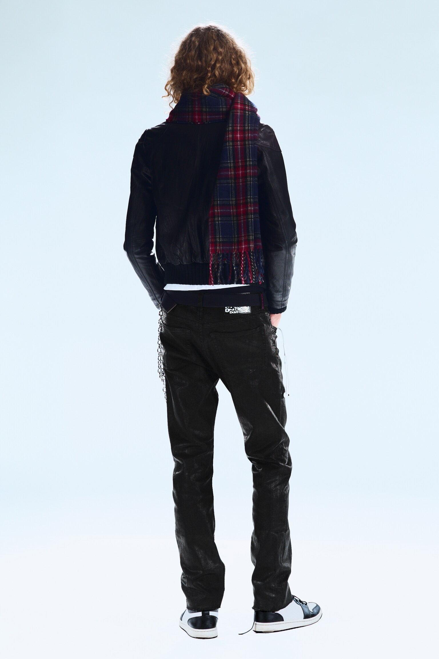 Jean skinny Sleeze craquelé - Noir/Blanc - 5