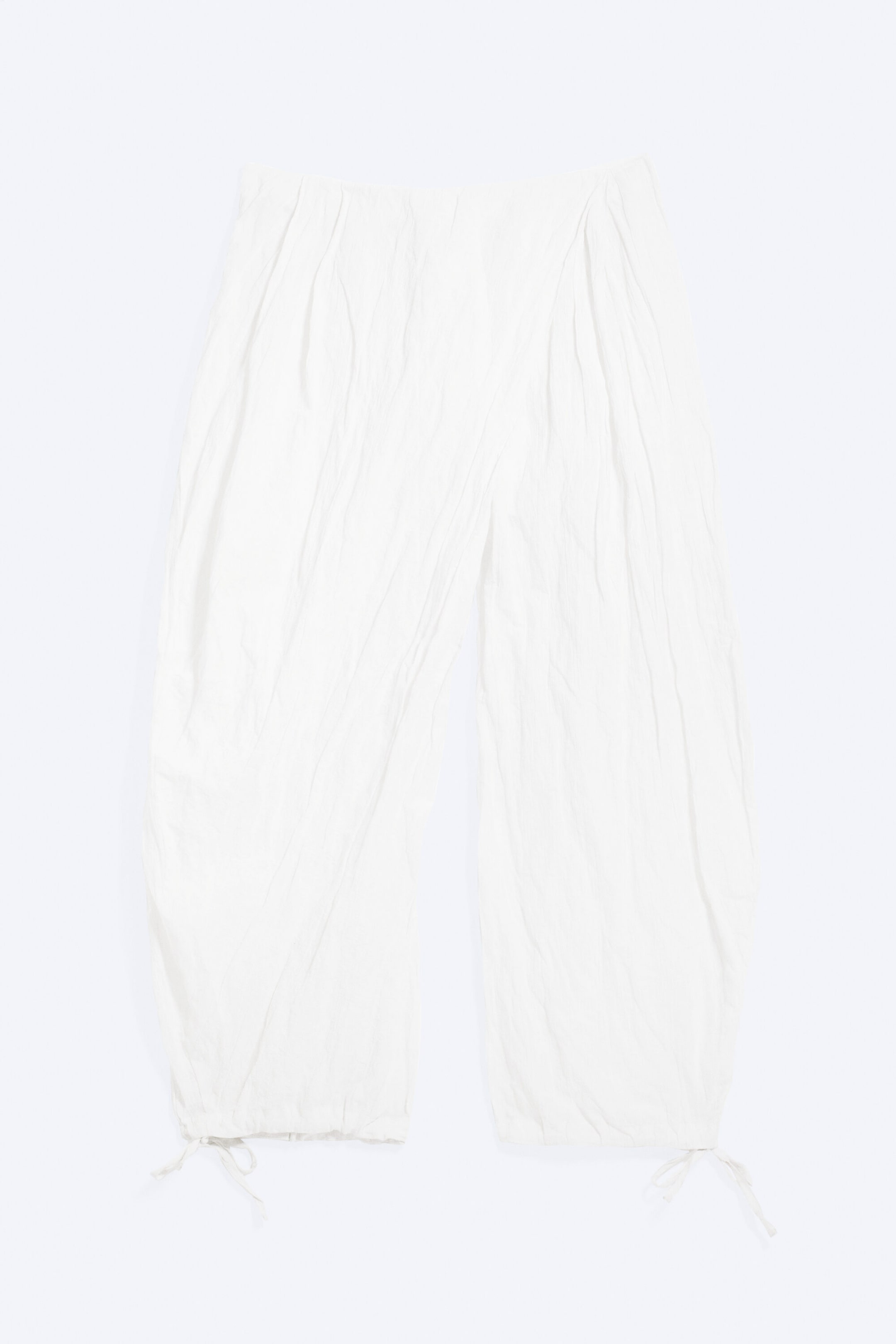 White - Baggy wrap trouser - 4