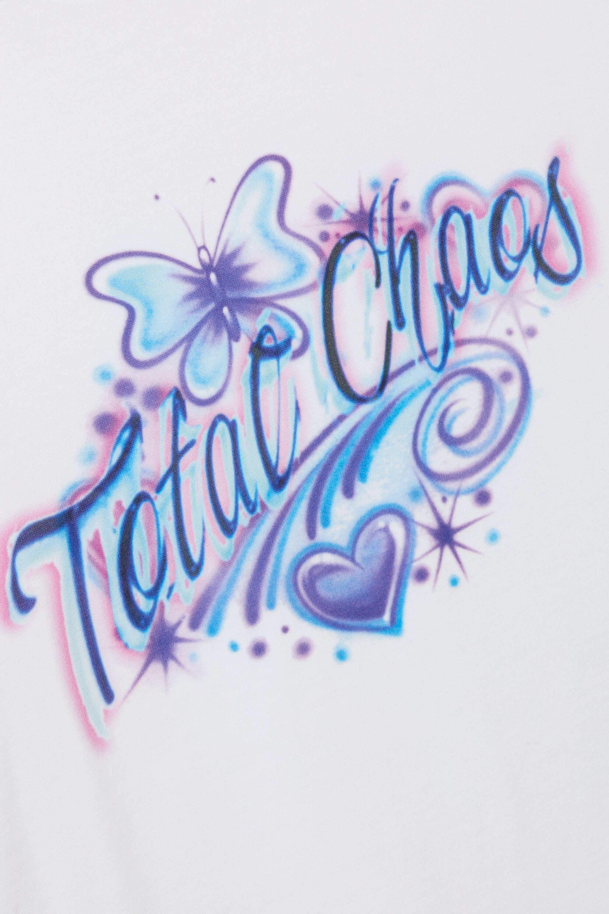 boxy printed graphic t-shirt - White - Total Chaos | Weekday EU