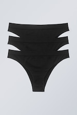 Noir - Lot de 3 culottes douces Cat - 0