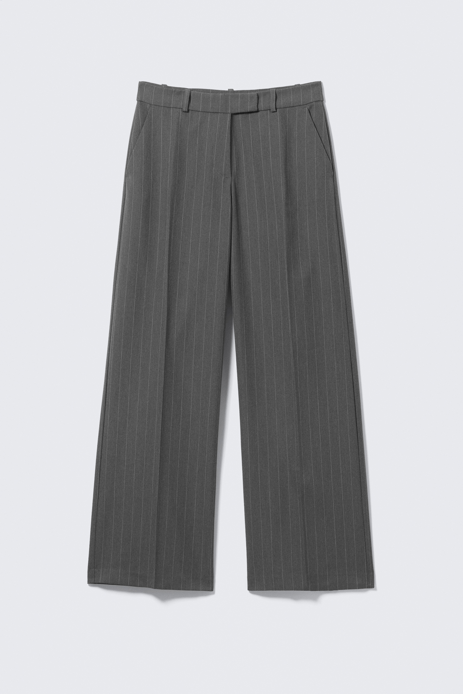 Low Rise Suiting Trousers - Pinstriped Grey Melange/Dark Grey - Glitter Pinstripe/Brown Pinstripe/Zwart/Donkergrijs gemêleerd - 2