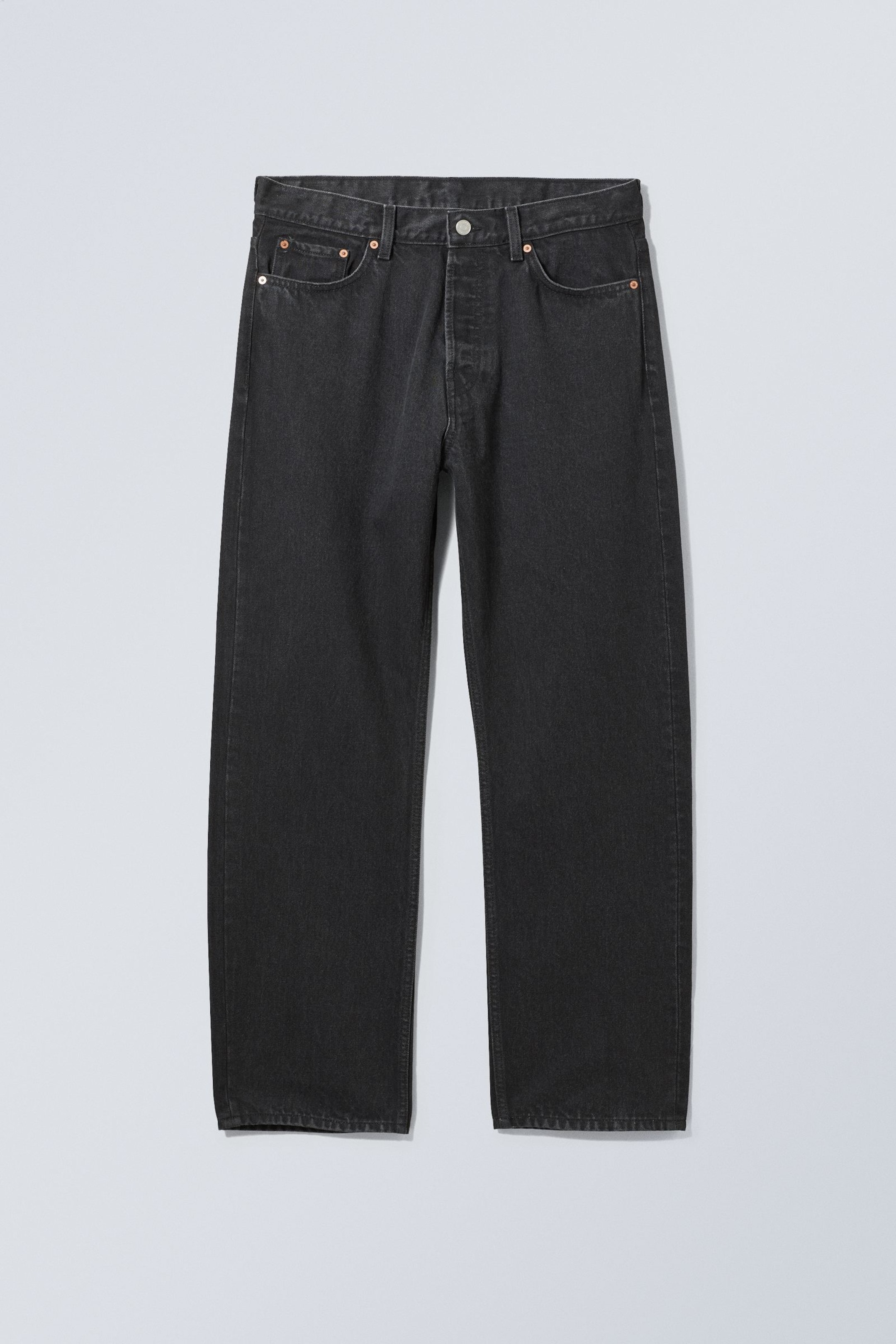 Tuned Black - Black - Space Relaxed Straight Leg Jeans - 5