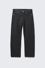 Tuned Black - Black - Space Mid Rise Relaxed Straight Leg Jeans - 5