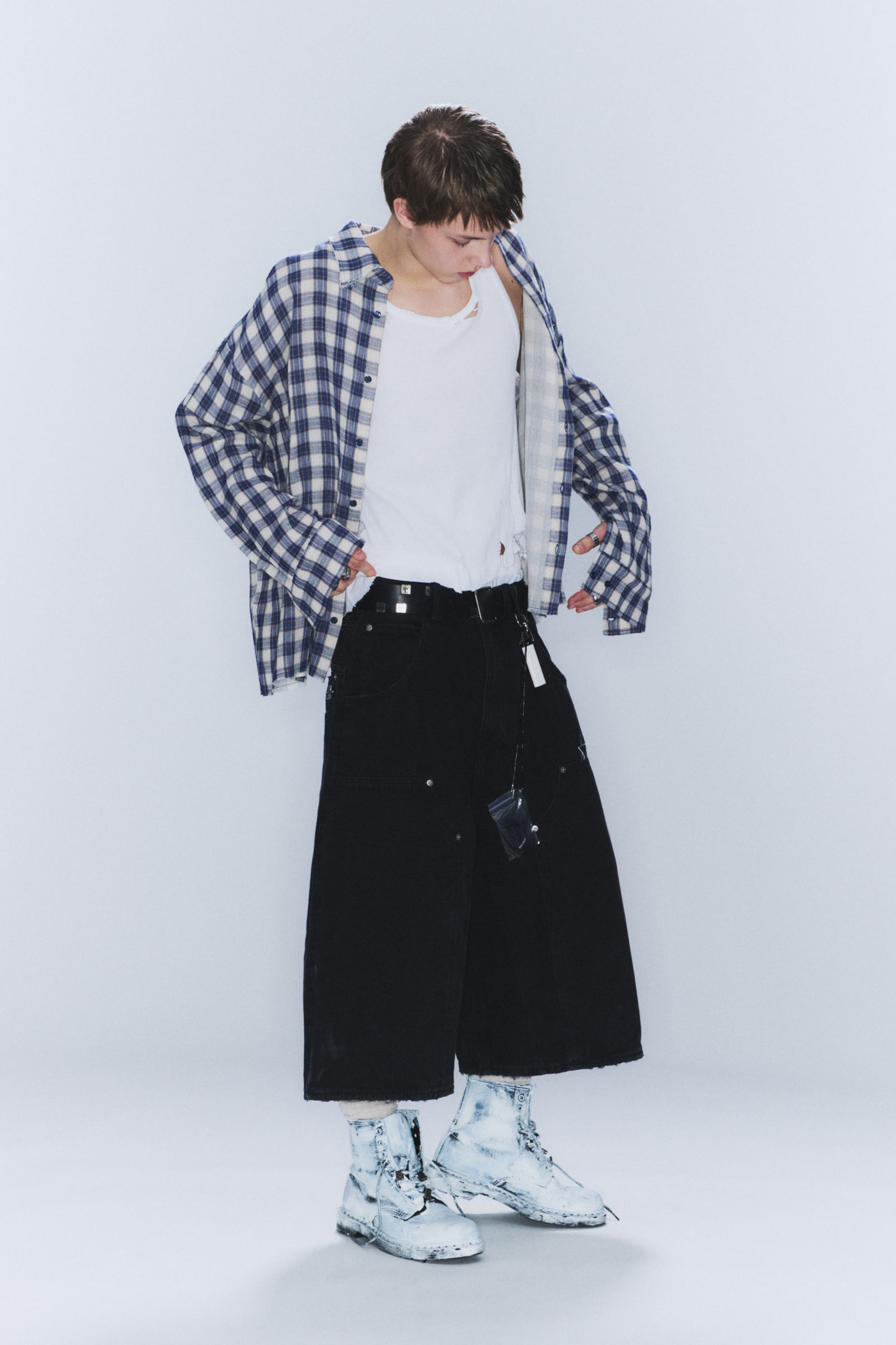 Washed Black - CM x LB Dunno Washed Black Unisex Carpenter Jorts - 6