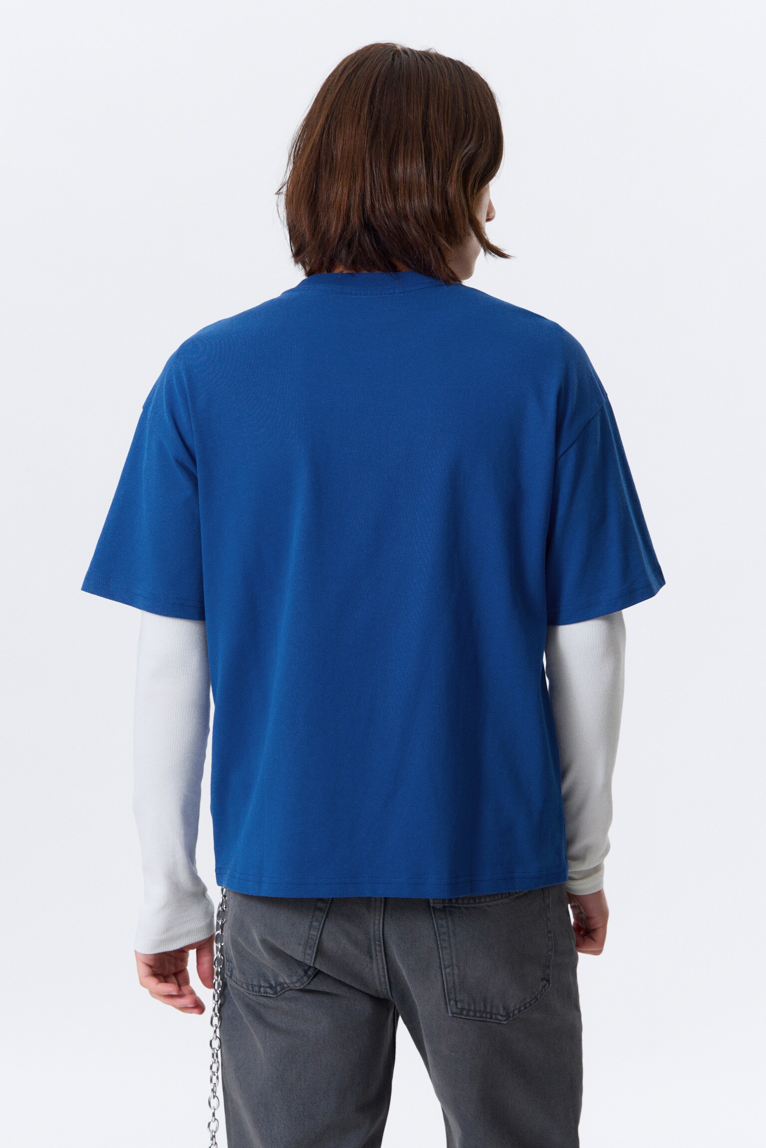 Great Boxy Printed Graphic Tee - Bright Blue - Four Man Gang/Ciemnoczerwony/Black - Restart/Washed Black - Mizzion/Biały - Smilish/Biały - Tiger Wolf/Czarny - Biker Skull/White - Frog Man/Czarny - Butterskull - 5