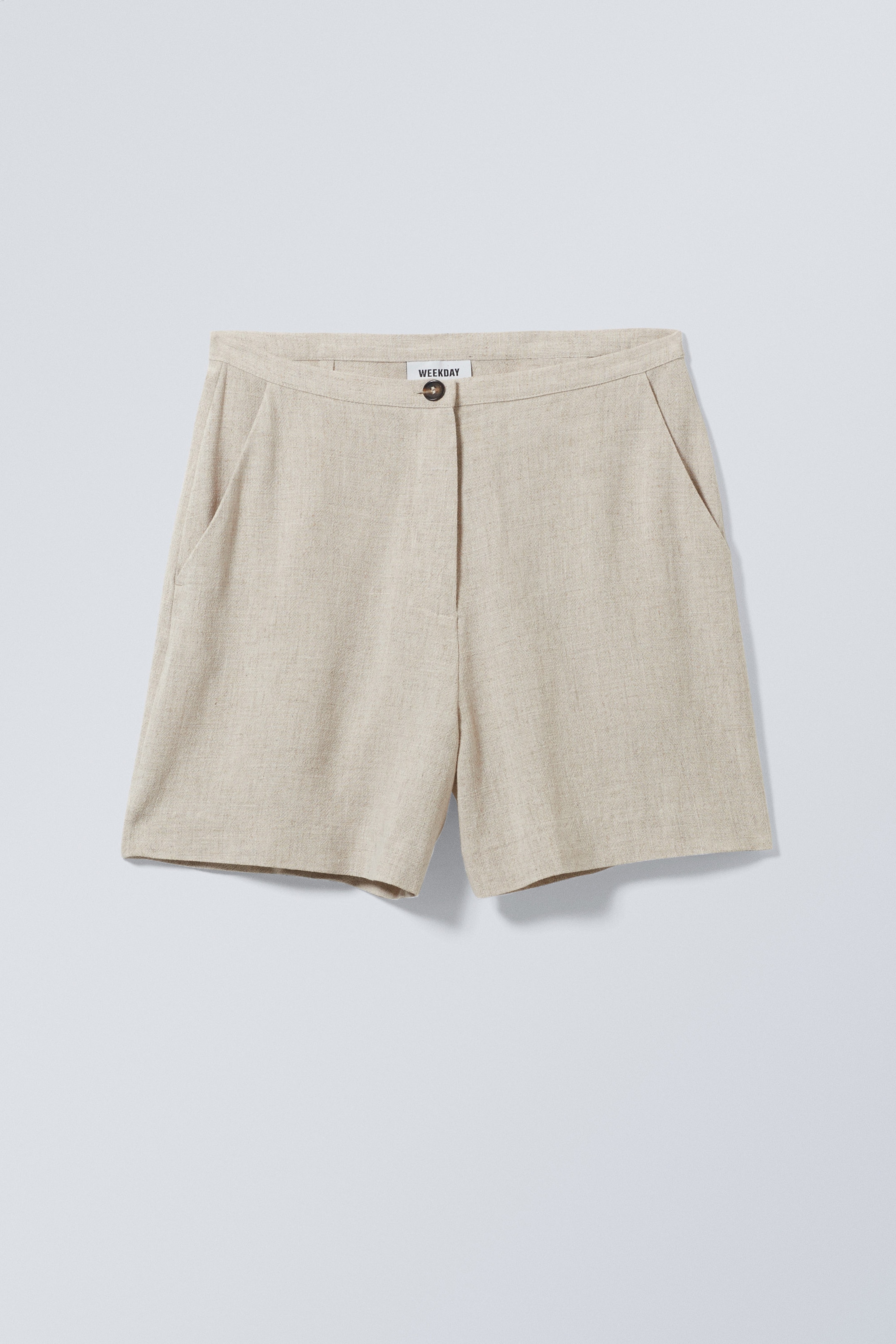 Ecru - Shorts Kit aus Leinenmischung - 0