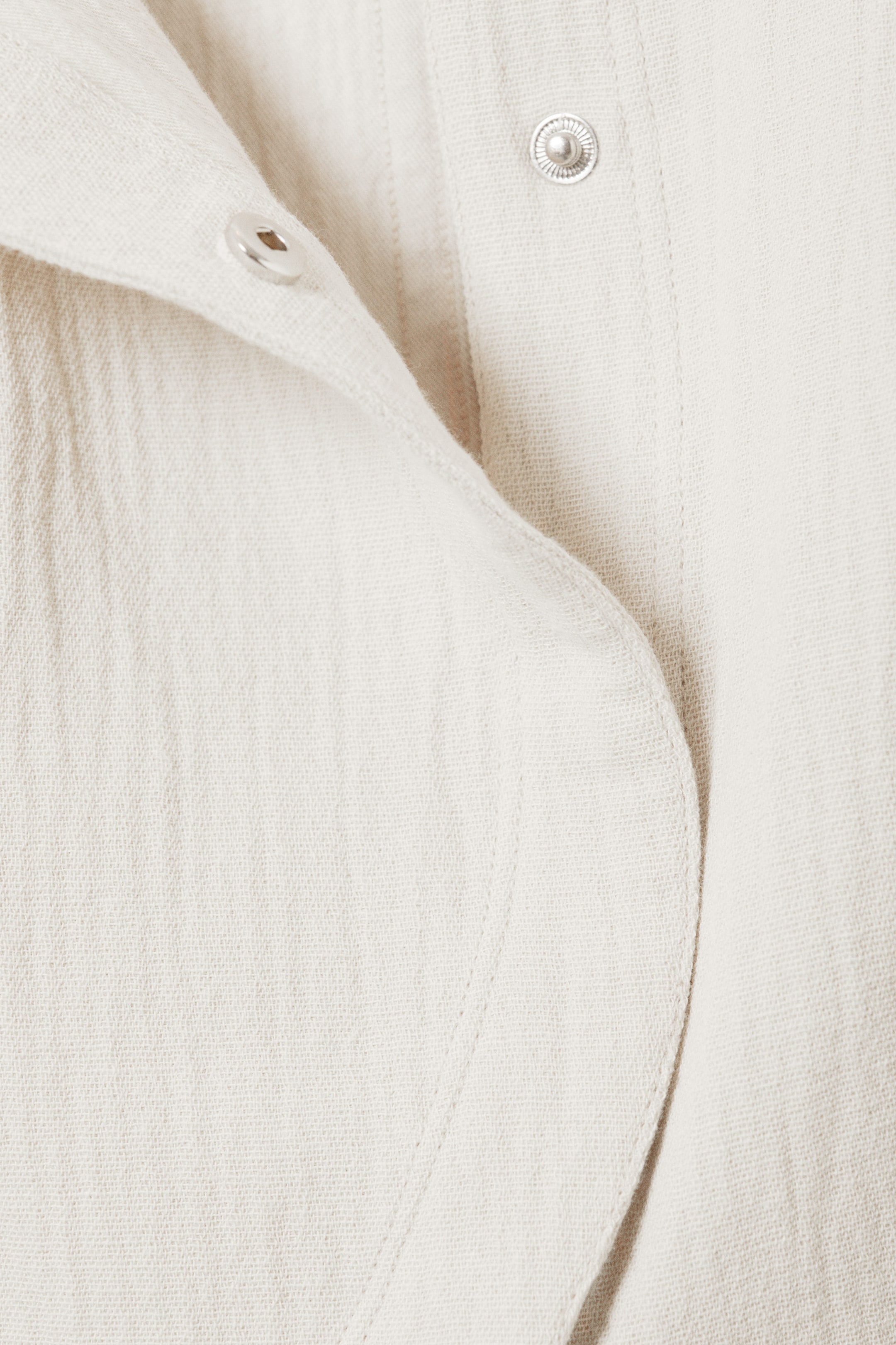 Ecru - Ärmlös asymmetrisk peplum topp - 2