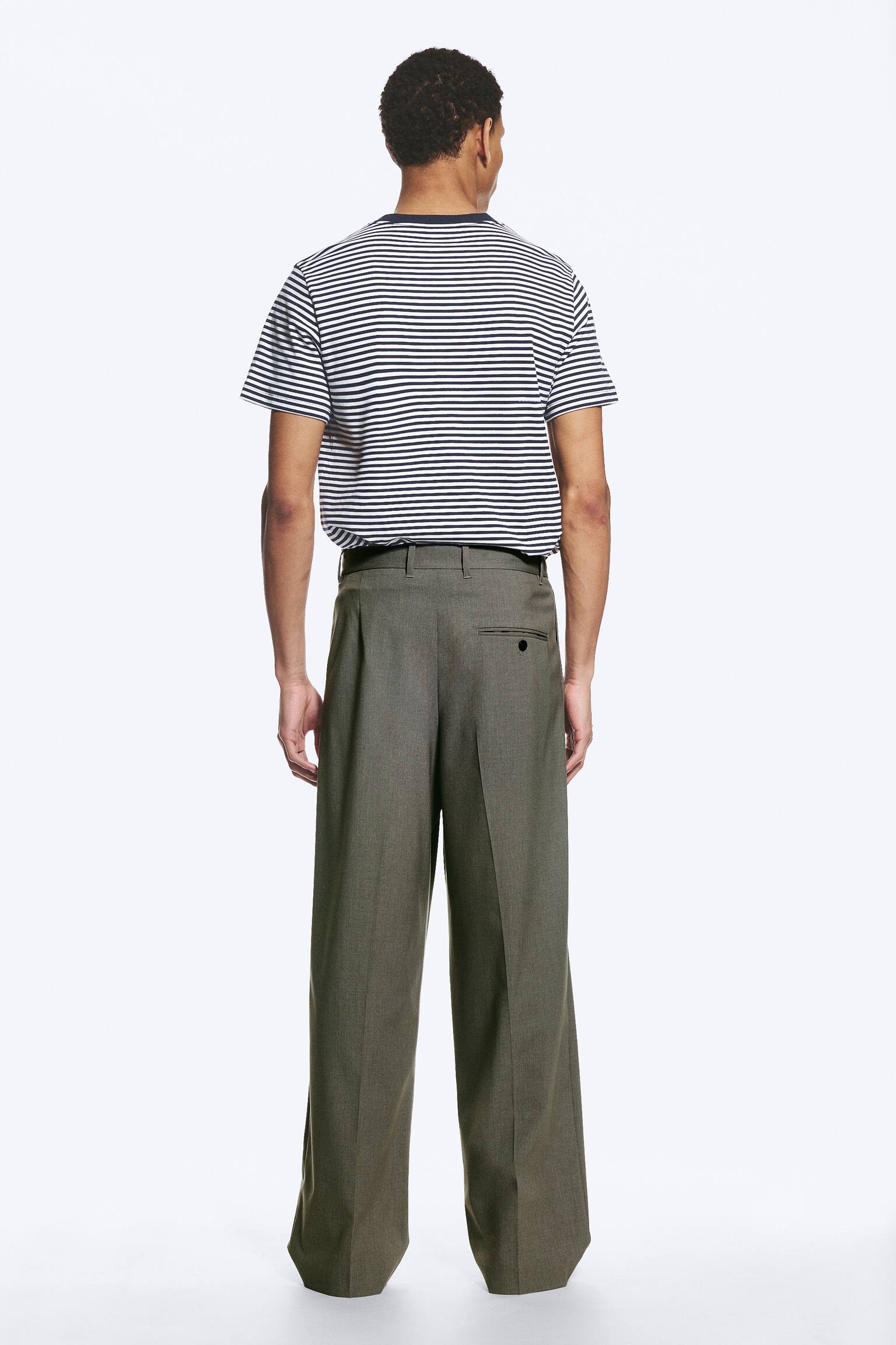 Uno Loose Suit Trousers - Mørk grønnmelert/Svart/Mørk gråmelert/Mørk marineblå/Mørkegrå – nålestriper - 3