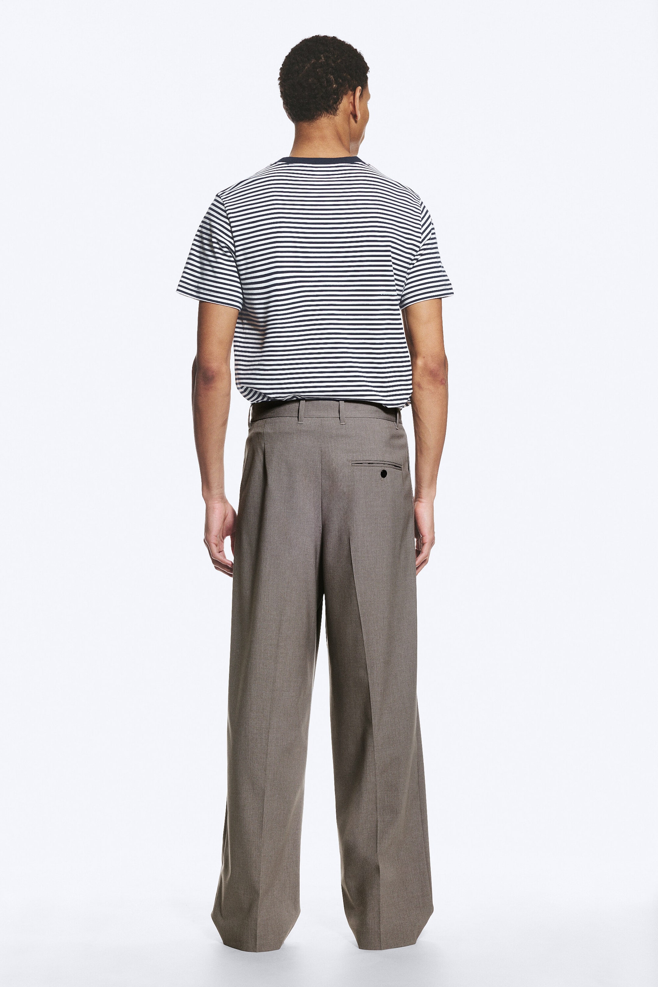 Donkergroen gemêleerd - Oversized pantalon van Uno - 3