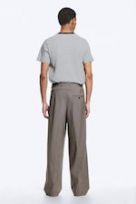 Donkergroen gemêleerd - Oversized pantalon van Uno - 3