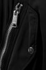 Black - Relaxed Twill Bomber Jacket - 1