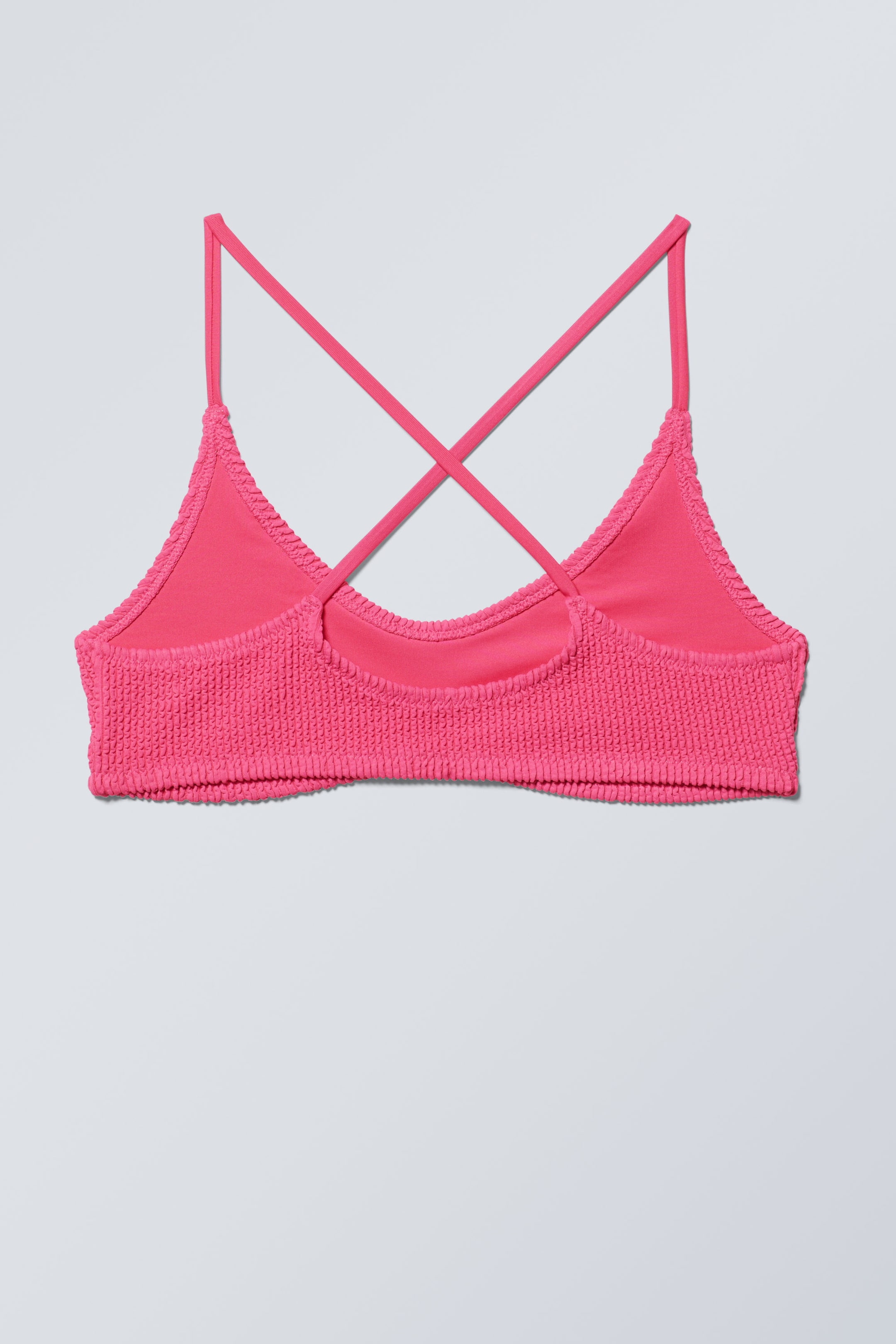 Pink - Structured Bikini Top - 1