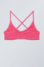 Pink - Structured Bikini Top - 1
