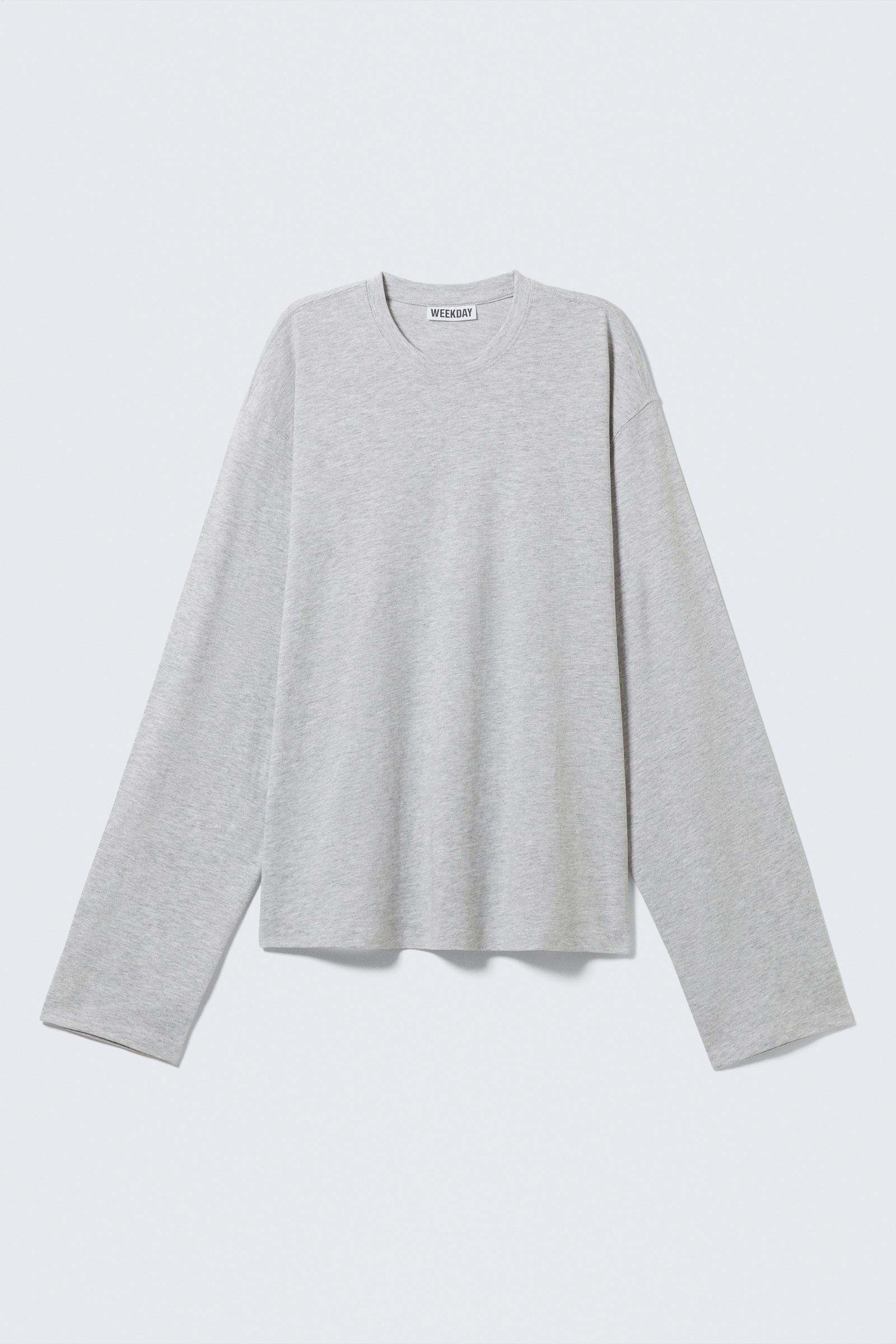 main story Long Tee Grey Melange 8y タグ付き Dark Grey Melange Sweatshirt - Komfort & Stil | Bio