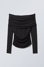 Black - Daria Folded Long Sleeve - 0