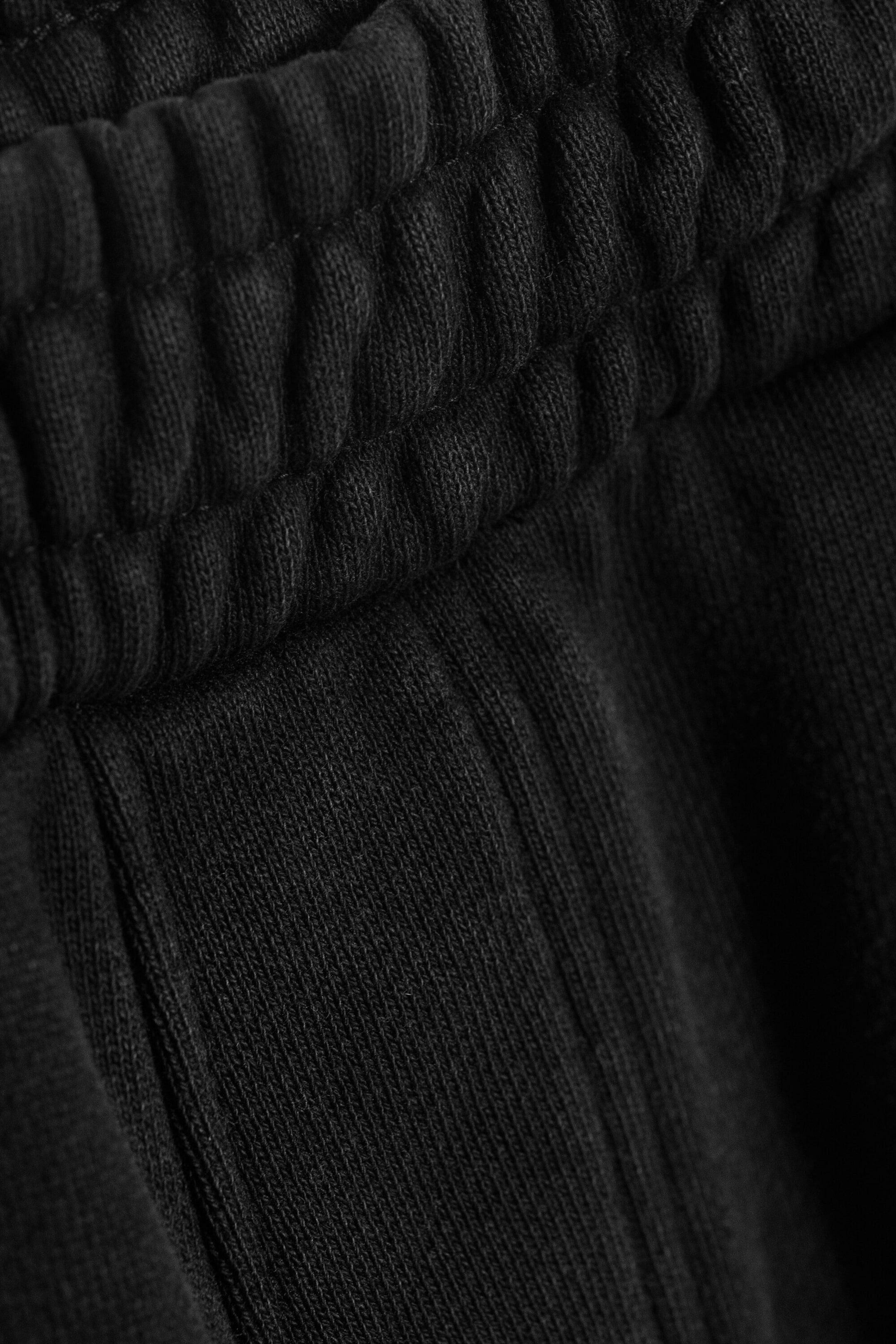 Used Black - Weite Sweatpants aus schwerem Baumwoll-Frottee - 5