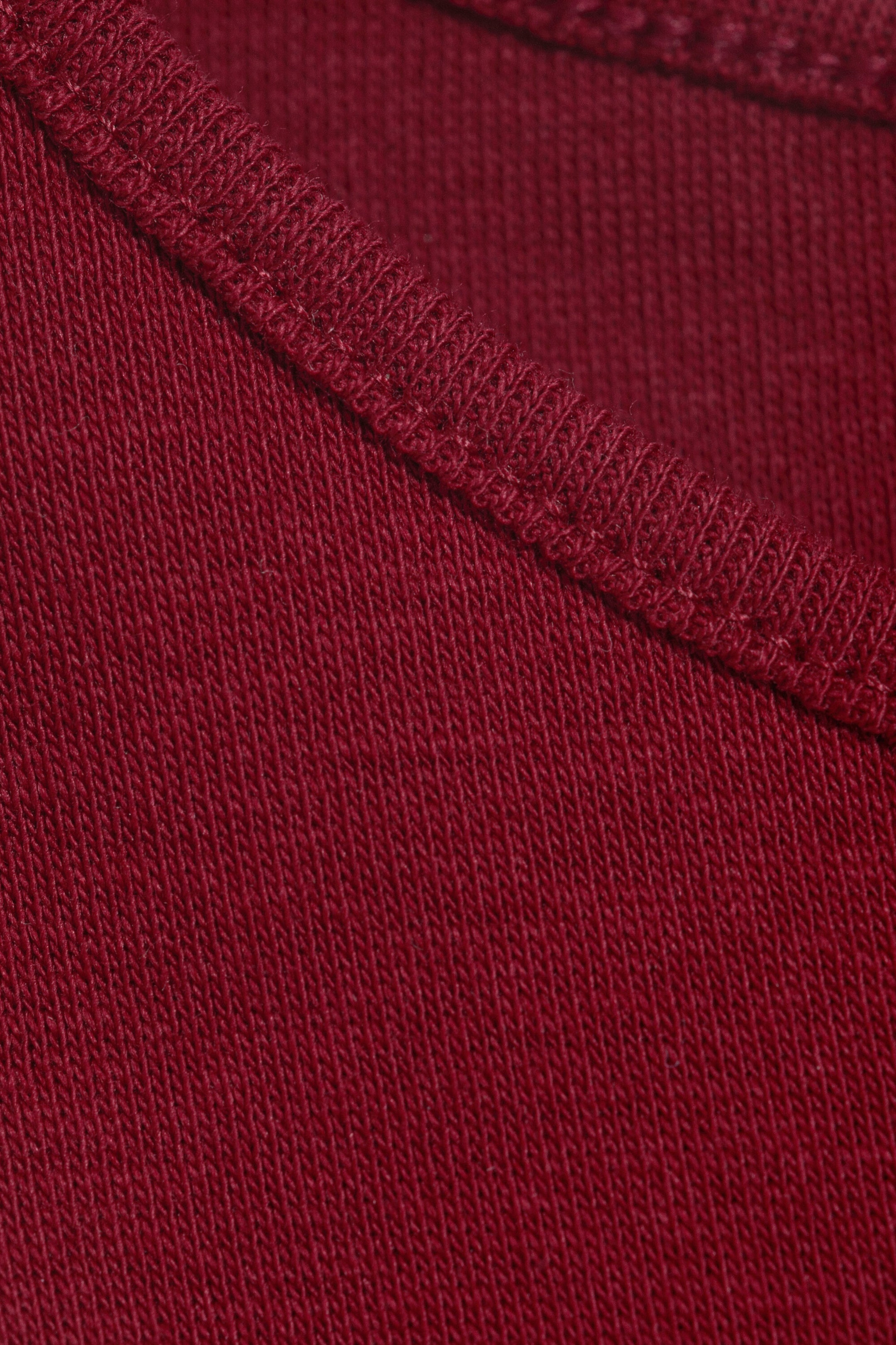 Red - Fitted Cotton Jersey Tank Top - 2