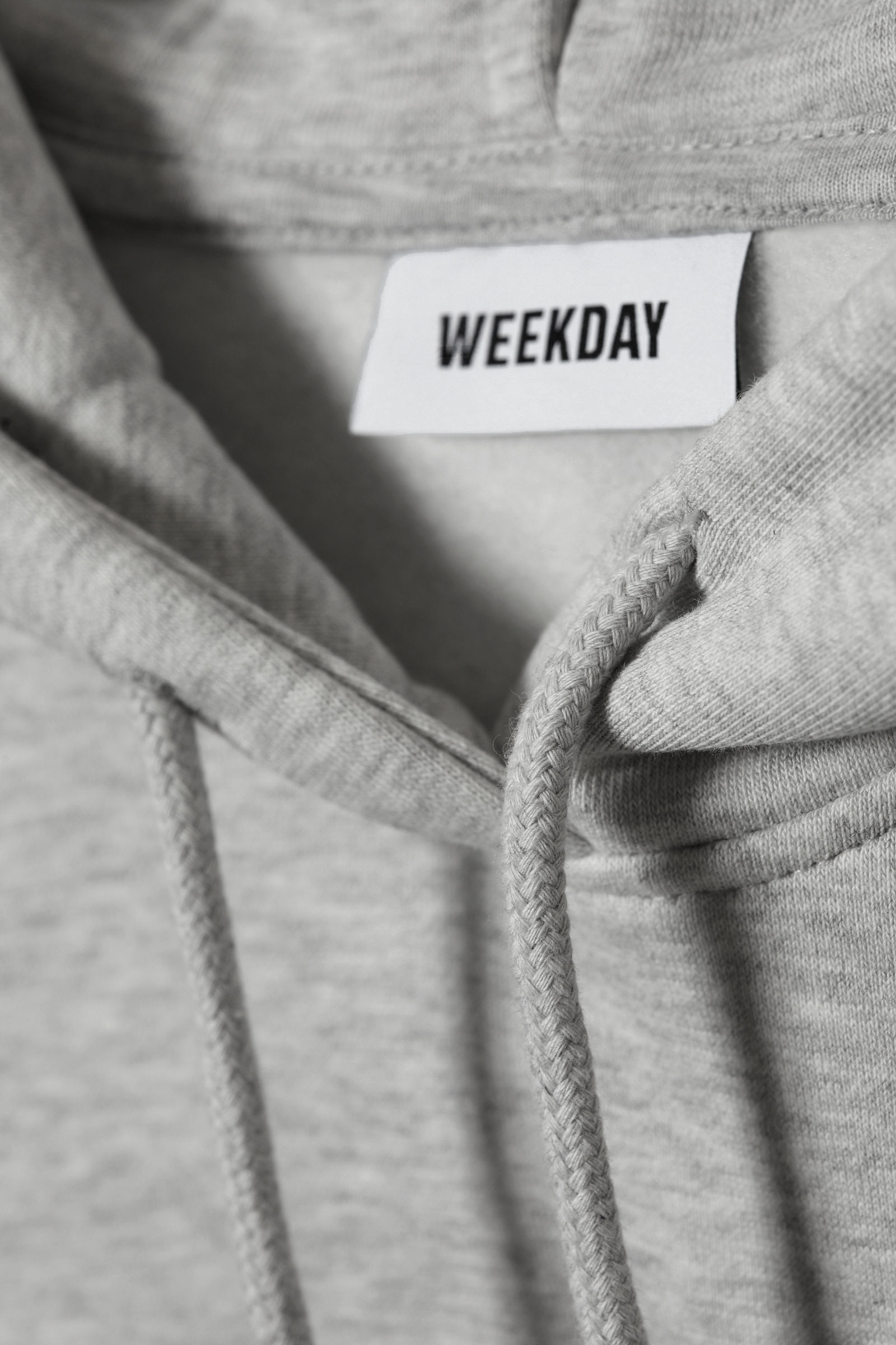 relaxed heavy hoodie - Grey Melange | Weekday WW
