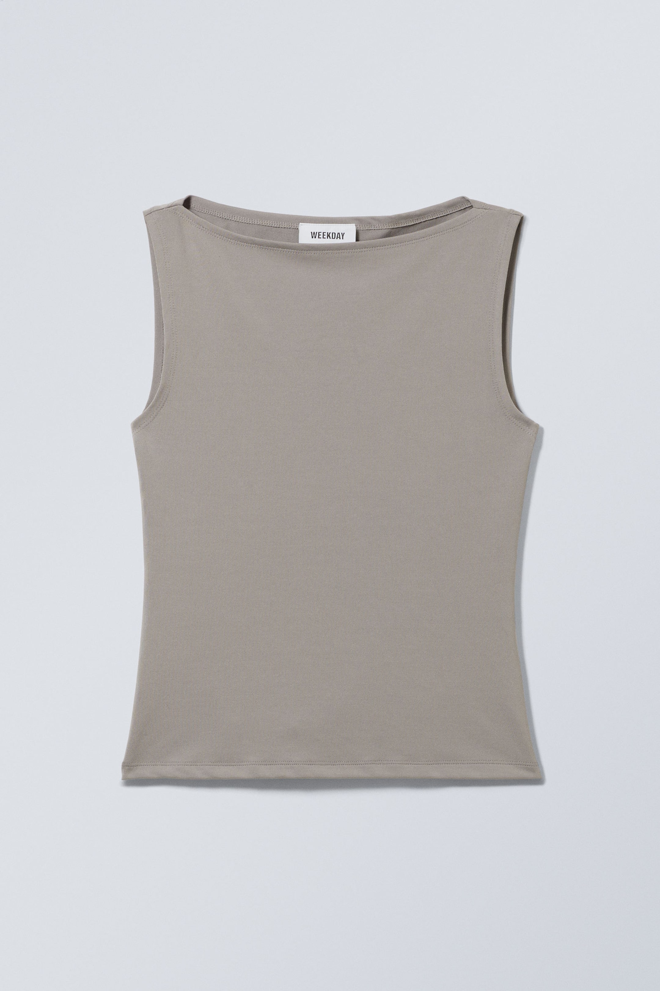 Dimgrå - Annie Boatneck Sleeveless top - 0