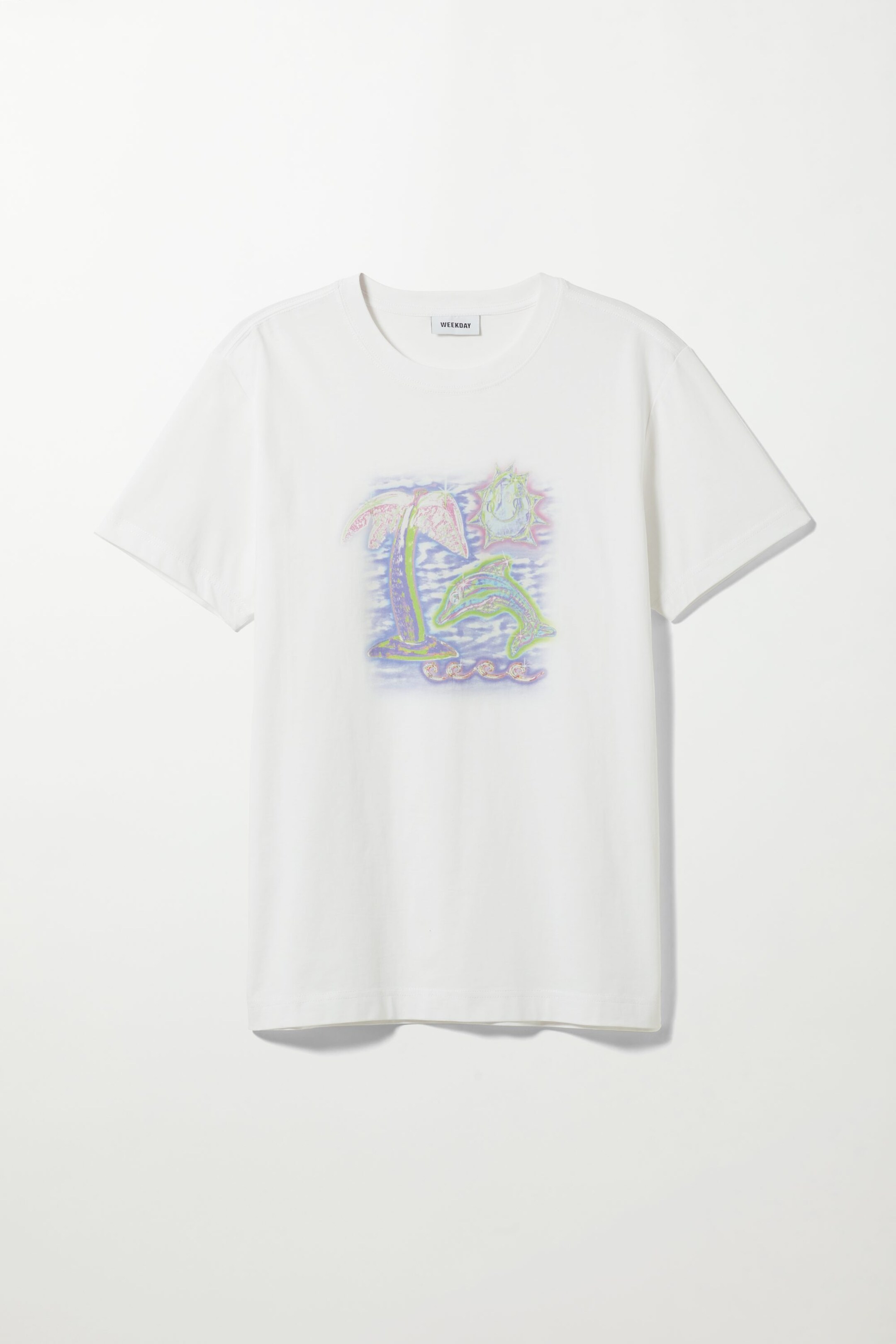 White - T-Shirt mit Grafikprint - 0